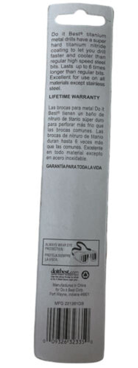 Do It Best Titanium Drill Bit 31/64" 351849 Pack of 3 - GOODSZON Discount Store