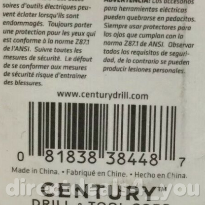 CENTURY DRILL & TOOL 38448 3/4" Ship Auger Drill Bit Pack of 2 - GOODSZON Discount Store