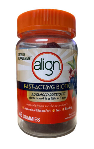 Align Fast-Acting Biotic Advanced Prebiotic 46 Gummies Exp 01/2023 - GOODSZON Discount Store