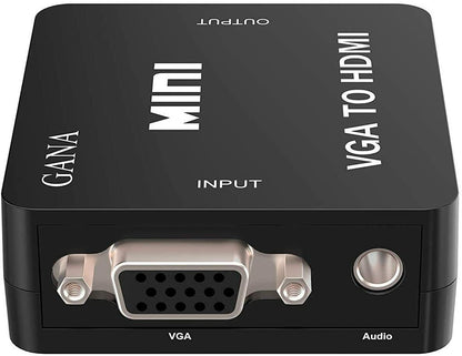 VGA to HDMI GANA 1080P Full HD Mini VGA to HDMI Audio Video Converter Adapter - GOODSZON Discount Store