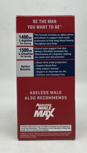 Ageless Male Performance Male Enhancement 60 Tablets Exp 04/2024 - GOODSZON Discount Store