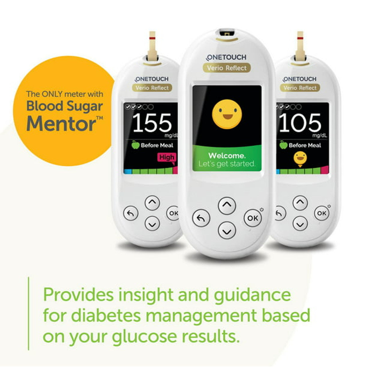 OneTouch Verio Blood Glucose Test Strips, 25 Count - GOODSZON Discount Store