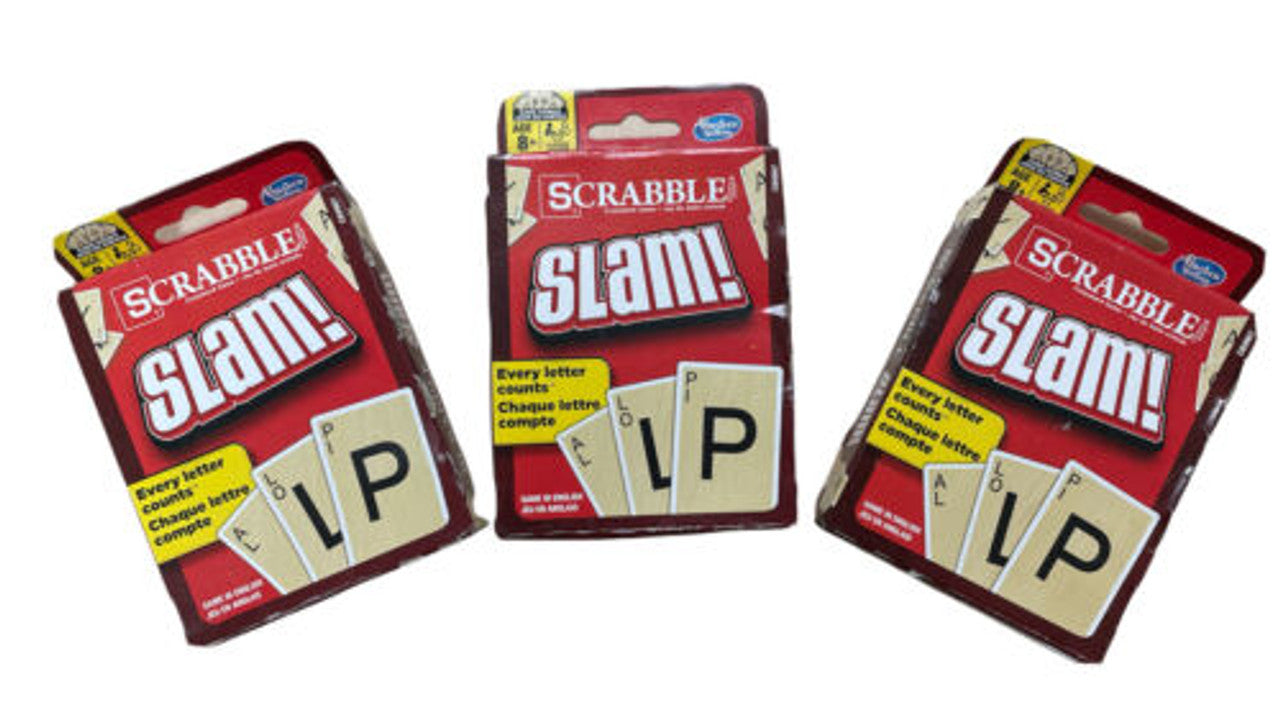 Hasbro Gaming SCRABBLE Slam Card Game English for Kid-Teen-Adult Pack of 3 - GOODSZON Discount Store