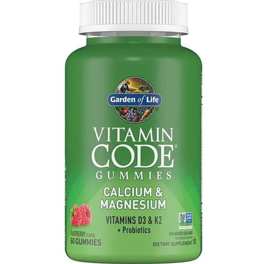 Garden of Life Vitamin Code Gummies Calcium & Magnesium - Raspberry 60 Gummies - GOODSZON Discount Store