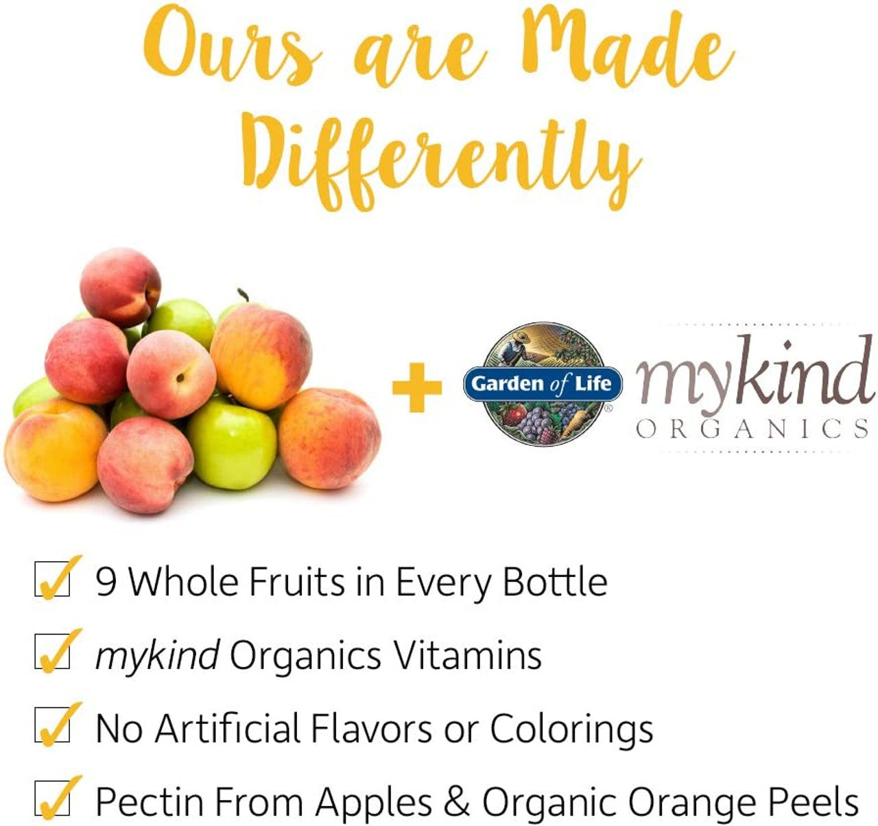 MyKind Organics, Men's Multi 40+, Organic Berry, 120 Vegan Gummy Drops, Garden of Life - GOODSZON Discount Store