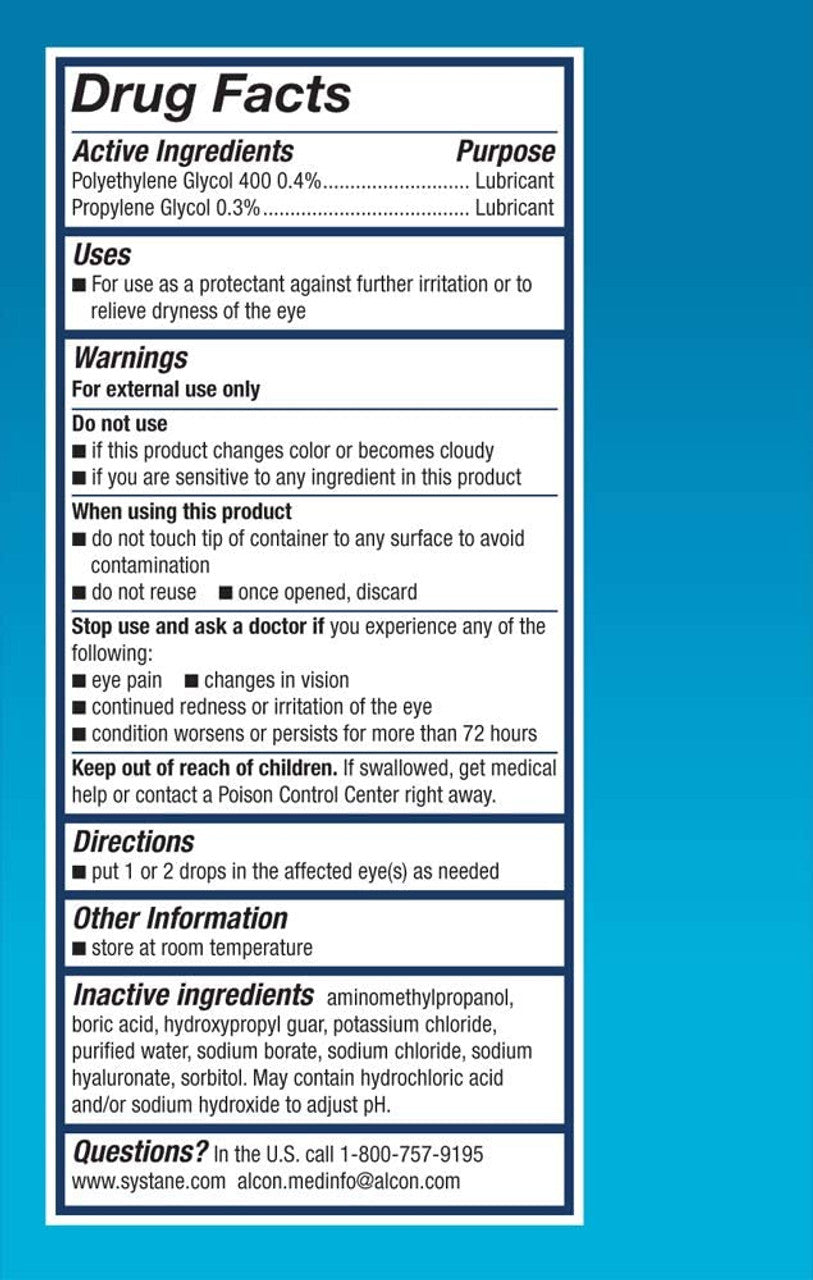 Systane Hydration Preservative Free Dry Eye Care Eye Drops, 30 Vials - GOODSZON Discount Store