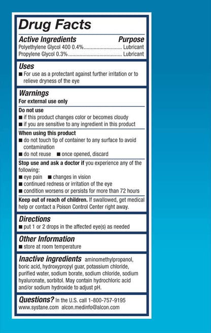 Systane Hydration Preservative Free Dry Eye Care Eye Drops, 30 Vials - GOODSZON Discount Store