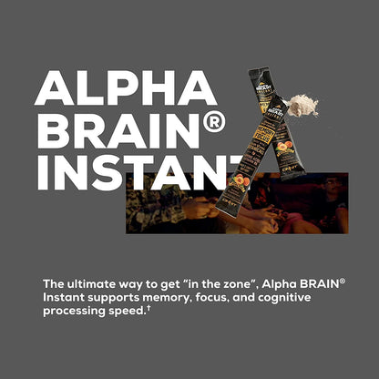 Alpha Brain Instant, Memory & Focus, Peach, 30 Packets, 0.13 oz (3.6 g) Each, Onnit - GOODSZON Discount Store