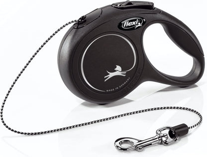 Flexi FL10477 16 ft. Classic Retractable Cord Leash 10739, Black - Medium - GOODSZON Discount Store