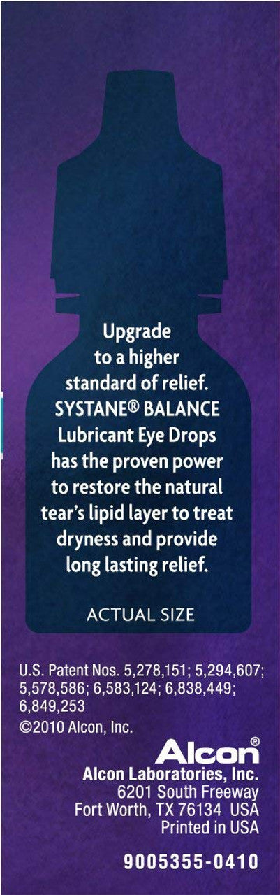 Systane Balance Lubricating Eye Drops for Dry Eyes Symptoms, 10ml - GOODSZON Discount Store