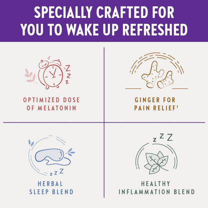 New Chapter Restful Sleep and Pain Relief Capsules with Melatonin and Ginger, 30 Ct - GOODSZON Discount Store