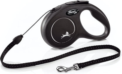 Flexi CORD S 16FT BK 16 ft. Classic Retractable Cord Leash, Black - GOODSZON Discount Store