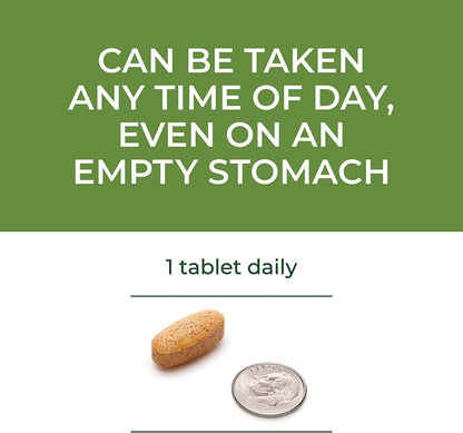 MegaFood Women's 55+ One Daily - Multivitamin with B, C & D vitamins, Folate, Biotin - Non-GMO, Gluten-Free, Vegetarian, & Made without Dairy and Soy - 120 Tabs - GOODSZON Discount Store