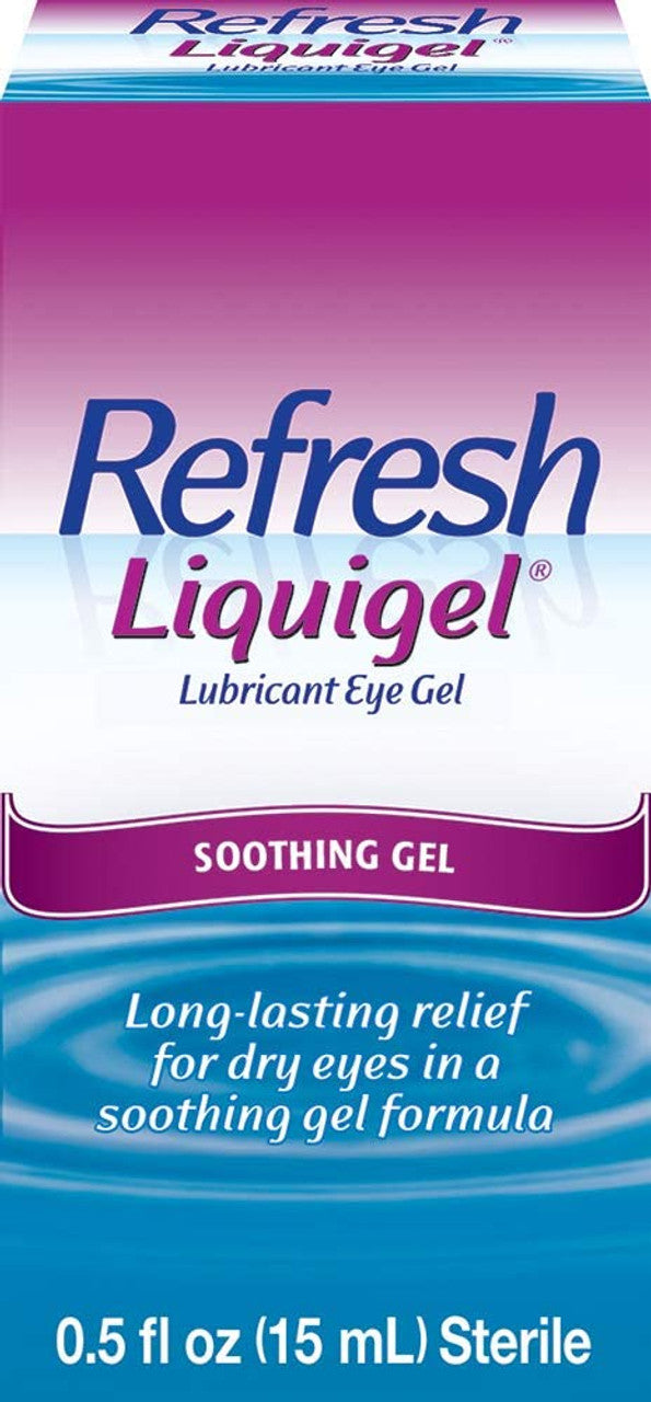 Refresh Liquigel Lubricant Eye Gel Preserved Tears, 0.5 fl oz (15 mL) - GOODSZON Discount Store