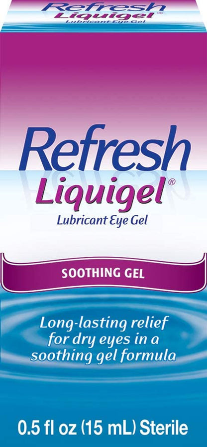 Refresh Liquigel Lubricant Eye Gel Preserved Tears, 0.5 fl oz (15 mL) - GOODSZON Discount Store