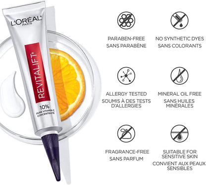 L'Oreal Paris Revitalift Derm Intensives Pure Vitamin-C Face Serum, 1 fl oz - GOODSZON Discount Store