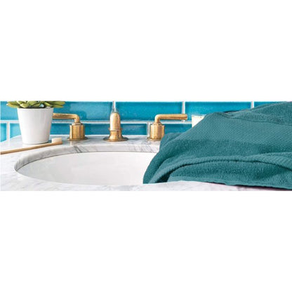 GLAMBURG 700 GSM Premium Cotton 4-Pack Bath Towel Set 100% Combed Cotton Teal - GOODSZON Discount Store