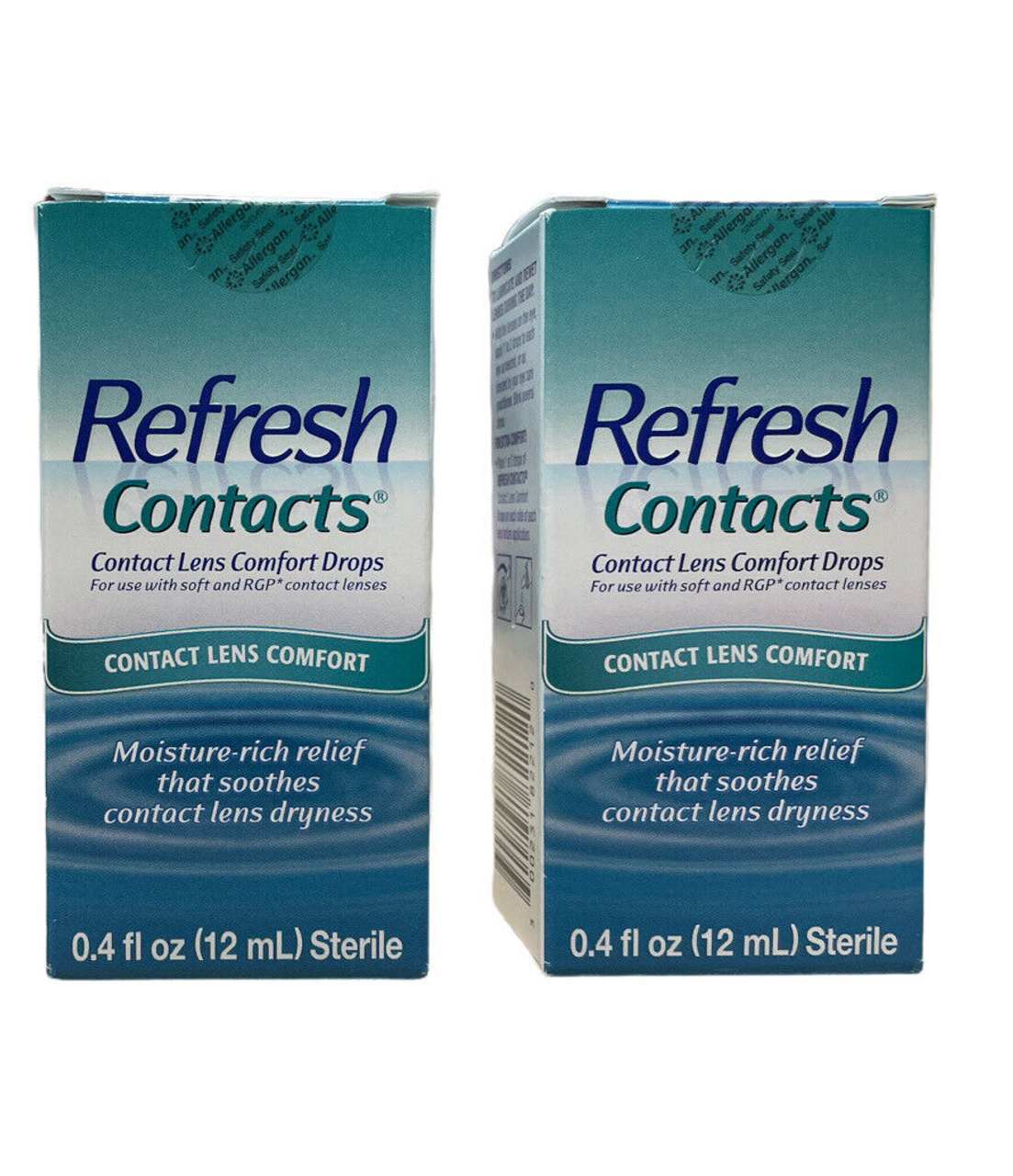 Refresh Contacts Contact Lens Comfort Drops - 0.4 fl oz Pack of 2 - GOODSZON Discount Store