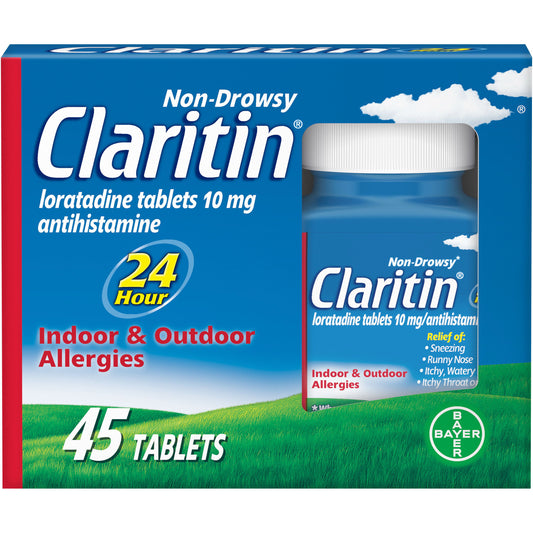 Claritin 24 Hour Allergy Medicine, Antihistamine Tablets, 10 mg, 45 Ct - GOODSZON Discount Store