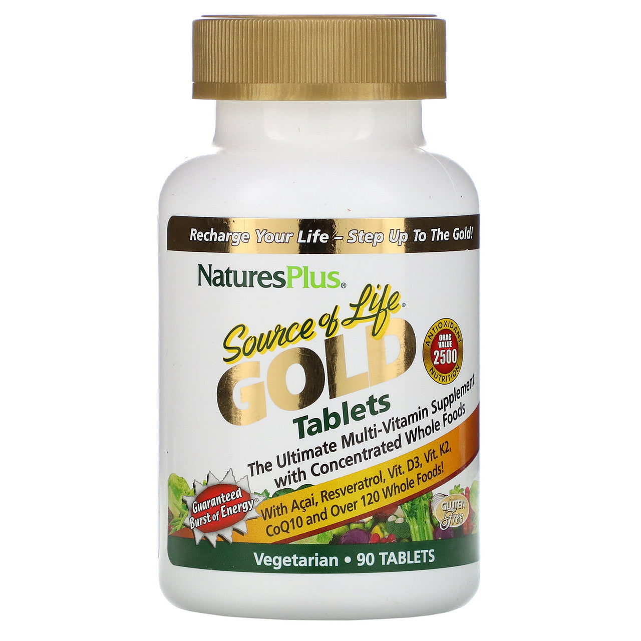 Nature's Plus - Source Of Life Gold Tablets Ultimate Multi-Vitamin with Concentrated Whole Foods - 90 Tablets - GOODSZON Discount Store