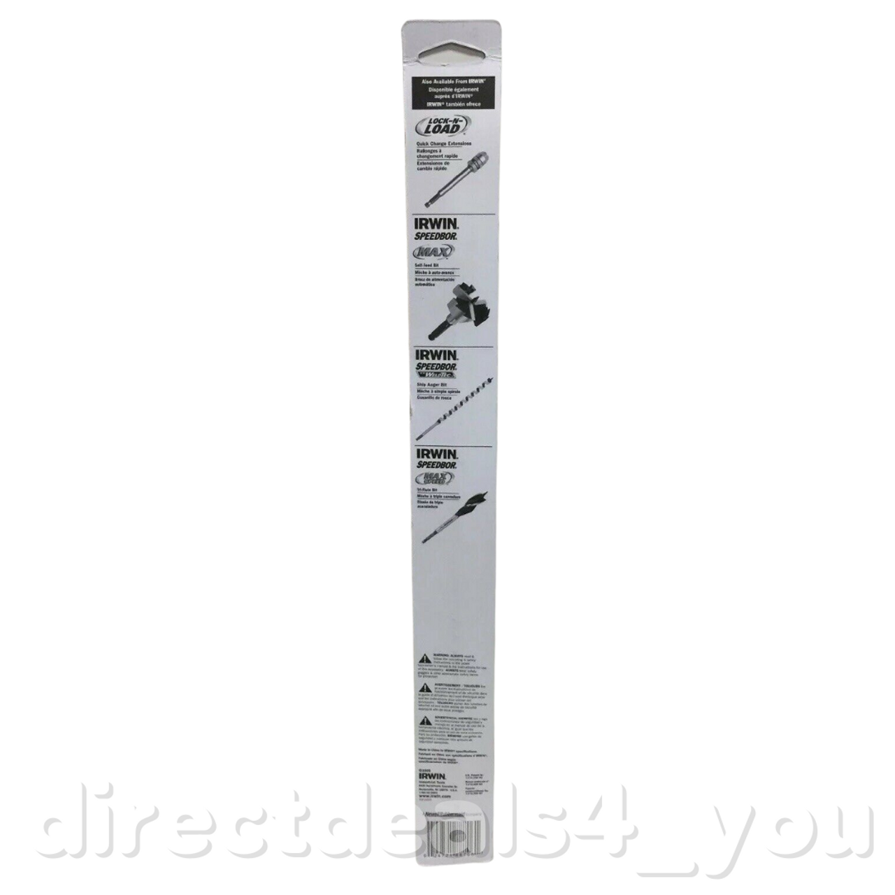 Irwin Wood Spade Bit 7/8 " X 16 " Pack of 2 - GOODSZON Discount Store