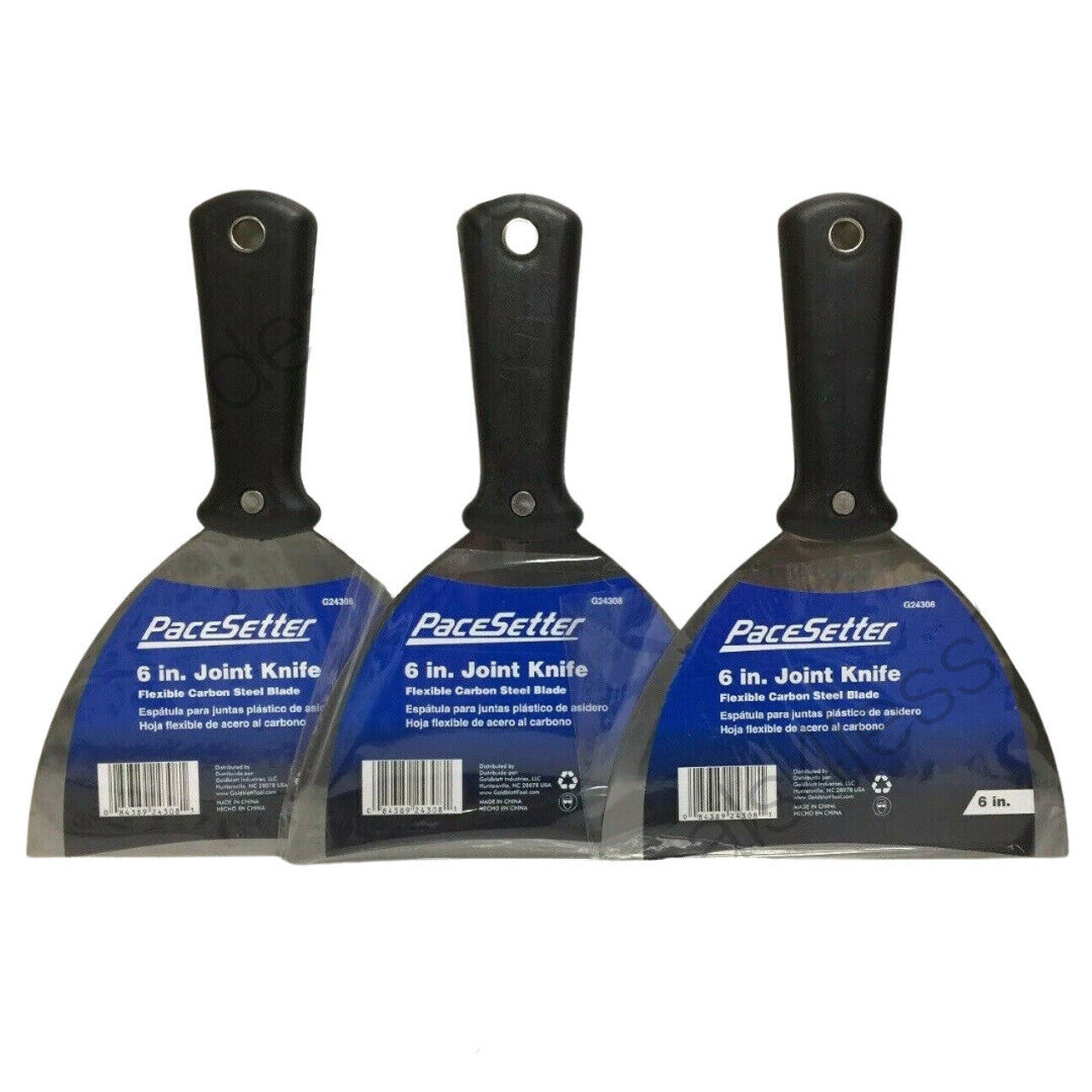 PaceSetter G24308 6 in Joint Knife Flex Carbon Steel Blade Pack of 3 - GOODSZON Discount Store