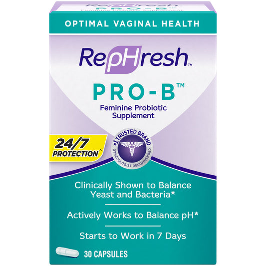 RepHresh Pro-B Probiotic Supplement for Women, 30 Oral Capsules - GOODSZON Discount Store