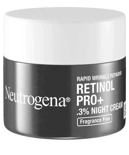 Neutrogena Rapid Wrinkle Repair Cream, Retinol Pro+ Night Moisturizer, 1.7 oz - GOODSZON Discount Store