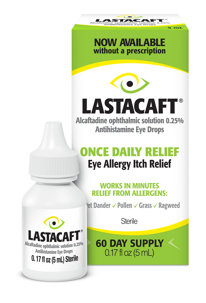 Lastacaft Once Daily Eye Allergy Itch Relief Drops, 2 Count, 2x5 mL - GOODSZON Discount Store