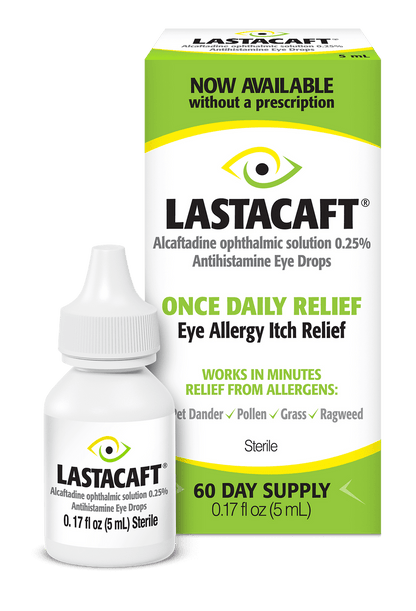 Lastacaft Once Daily Eye Allergy Itch Relief Drops, 2 Count, 2x5 mL - GOODSZON Discount Store