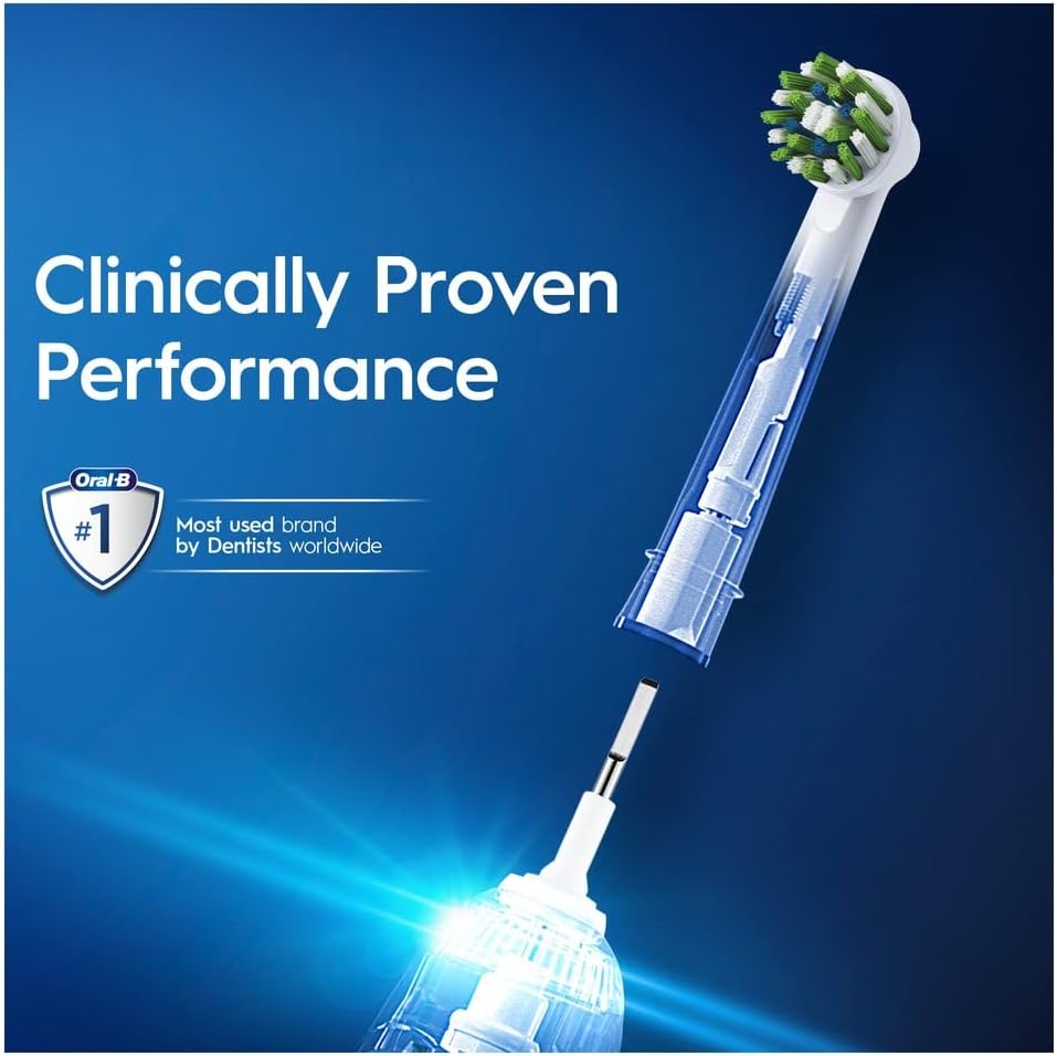 CrossAction Toothbrush Head with CleanMaximiser Technology, Pack of 4 Counts - GOODSZON Discount Store