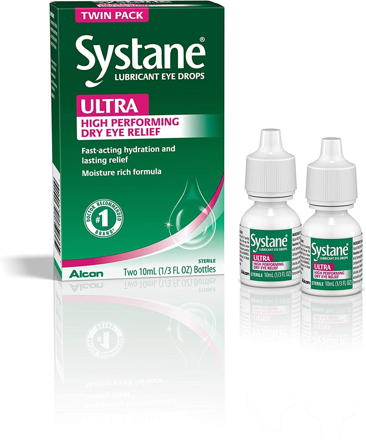 2 Pack Systane Ultra Lubricant Eye Drops 10-mL - GOODSZON Discount Store