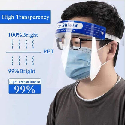 10Pcs Safety Face Shield Reusable Full Face - GOODSZON Discount Store