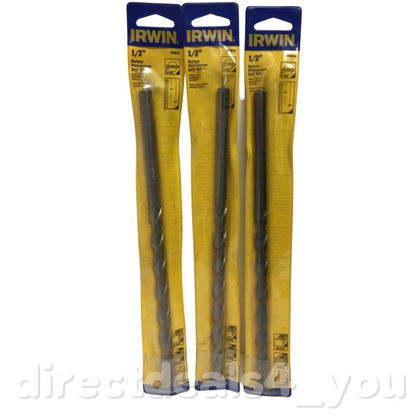 IRWIN 1/2" x 12” x8" Hammer Drill Bit 326016 Pack of 3 - GOODSZON Discount Store