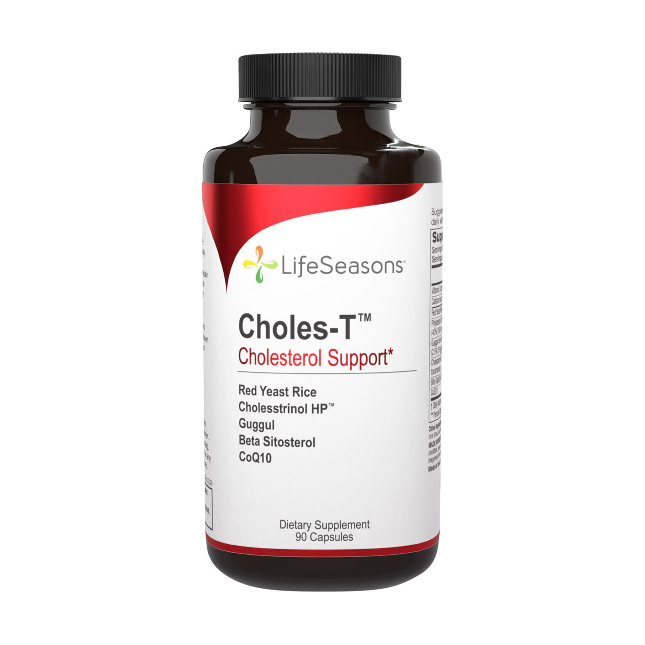 LifeSeasons - Choles-T - Natural Cholesterol Support Supplement - Aids in Heart and Liver Health - Contains Red Yeast Rice - 90 Capsules - GOODSZON Discount Store