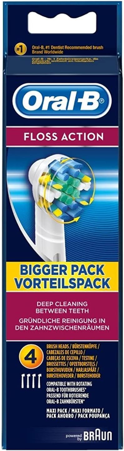 Clean Precision Electric Toothbrush Replacement Brush Heads Refill, 4 Count - GOODSZON Discount Store