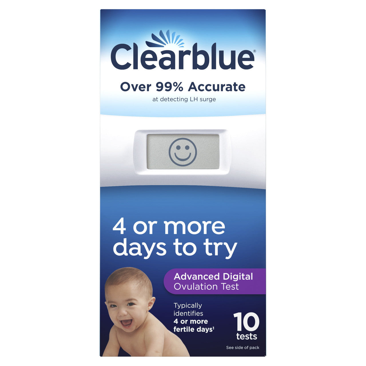 Clearblue Advanced Digital Ovulation Test, Predictor Kit with Digital Results, 10 Tests - GOODSZON Discount Store