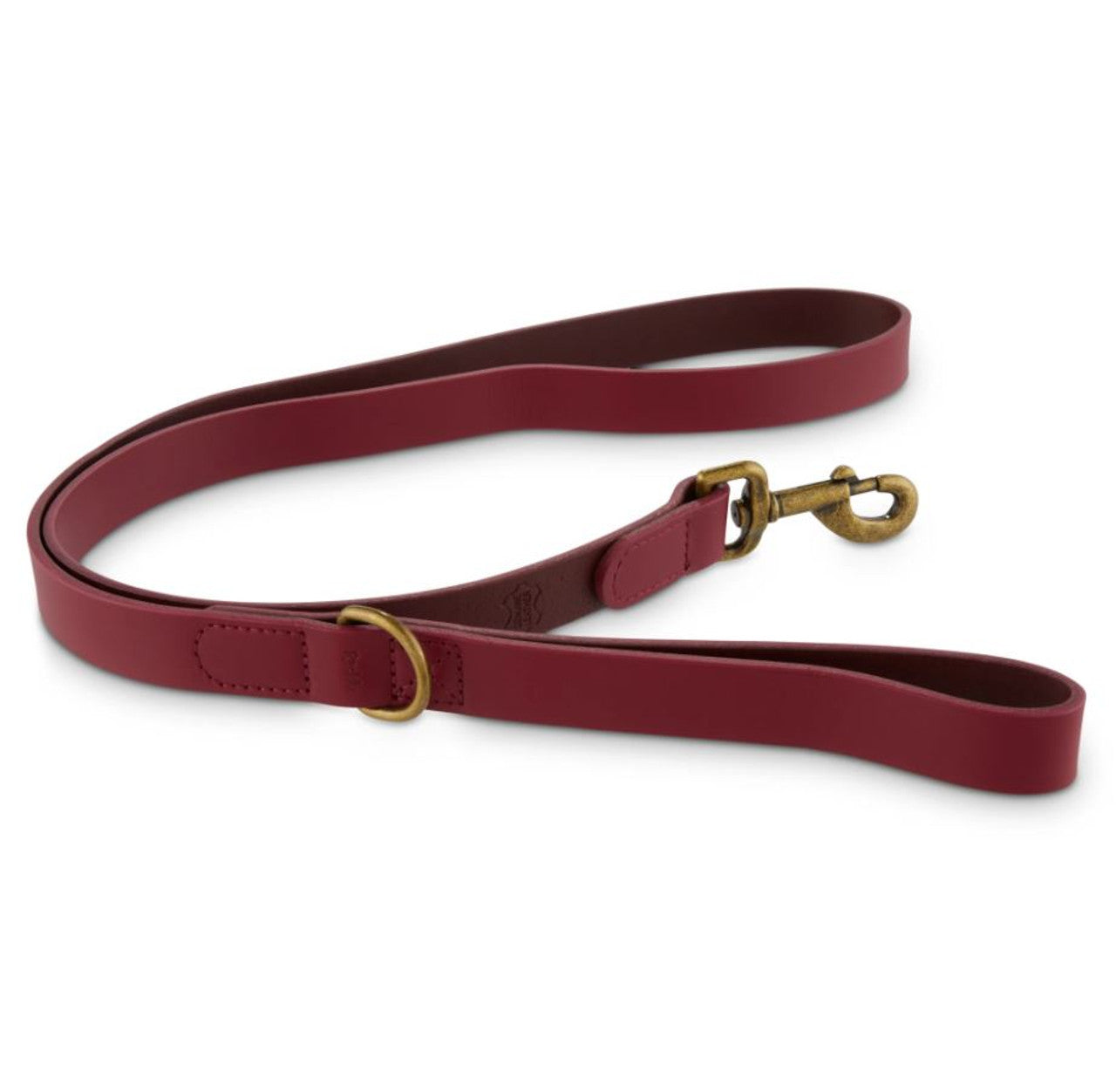 Reddy Maroon Leather Dog Leash, 5 ft. - GOODSZON Discount Store