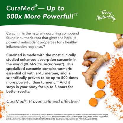 EuroPharma - Terry Naturally CuraMed with BCM-95 750 mg. - 120 Softgels - GOODSZON Discount Store