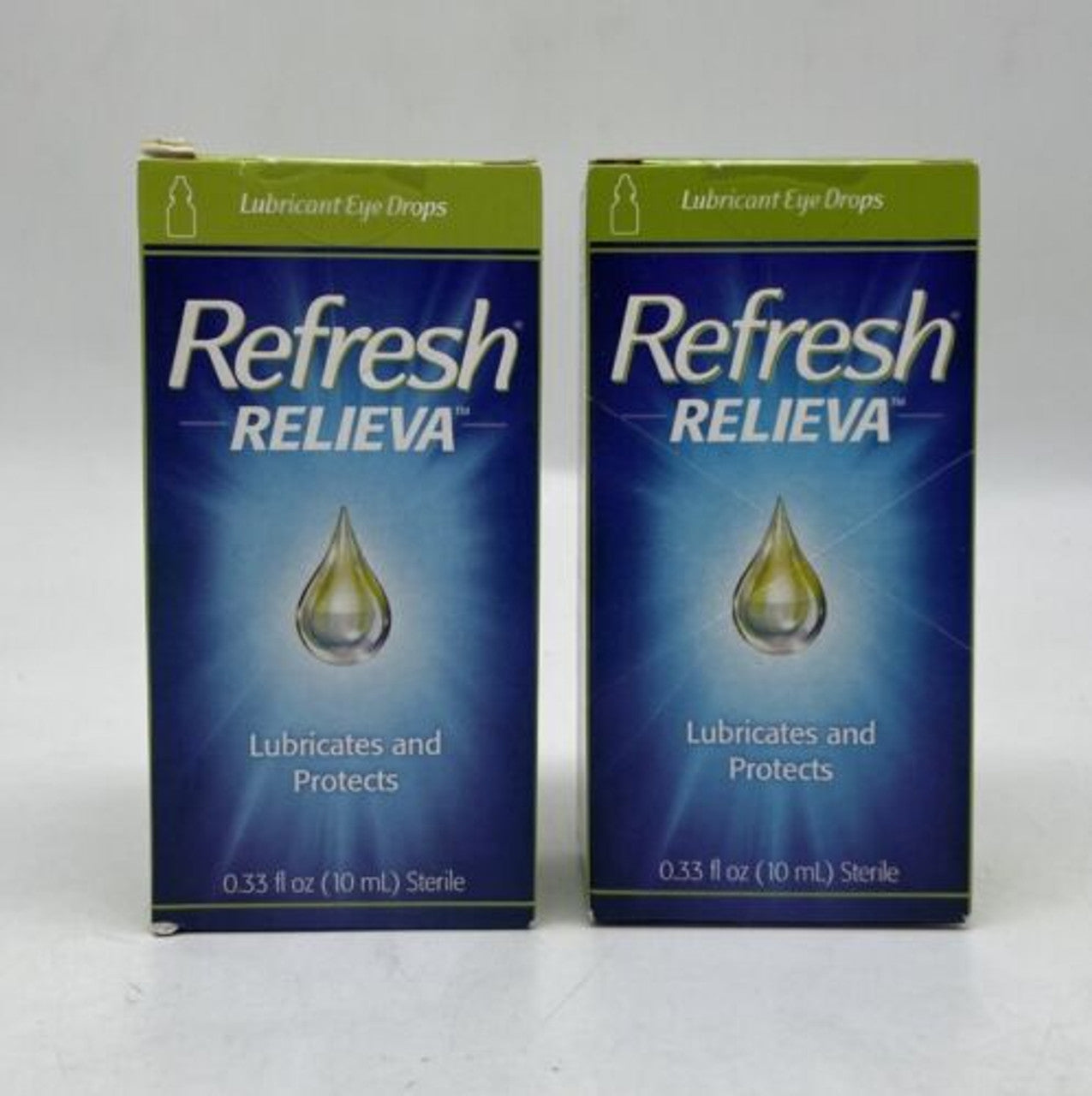 Refresh Relieva Lubricant Eye Drops, 0.33 Fl Oz (10ml) Sterile Pack2 - GOODSZON Discount Store