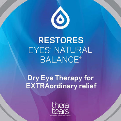 TheraTears Eye Drops, Extra Moisturizing Eye Drops, 0.5 fl oz, 2 Pack - GOODSZON Discount Store