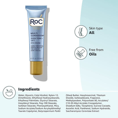 RoC Multi Correxion Even Tone + Lift Hexyl-R Complex Eye Cream 0.5 oz - GOODSZON Discount Store