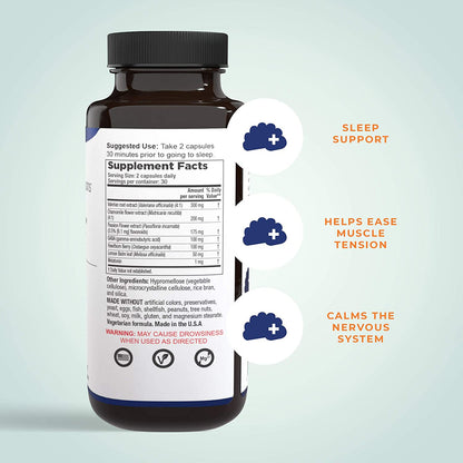 LifeSeasons - Rest-ZZZ - Natural Sleep Supplement - Aids Restlessness - Maintain a Calm and Relaxed State Without Feeling Groggy in the Morning - Low Dose Melatonin, Chamomile - 60 Capsules - GOODSZON Discount Store