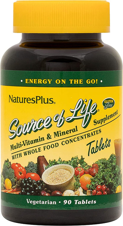 Nature's Plus Source Of Life Multi-Vitamin & Mineral 90 Tabs - GOODSZON Discount Store