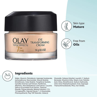 Olay Total Effects Transforming Eye Cream, 0.5 Ounces - GOODSZON Discount Store