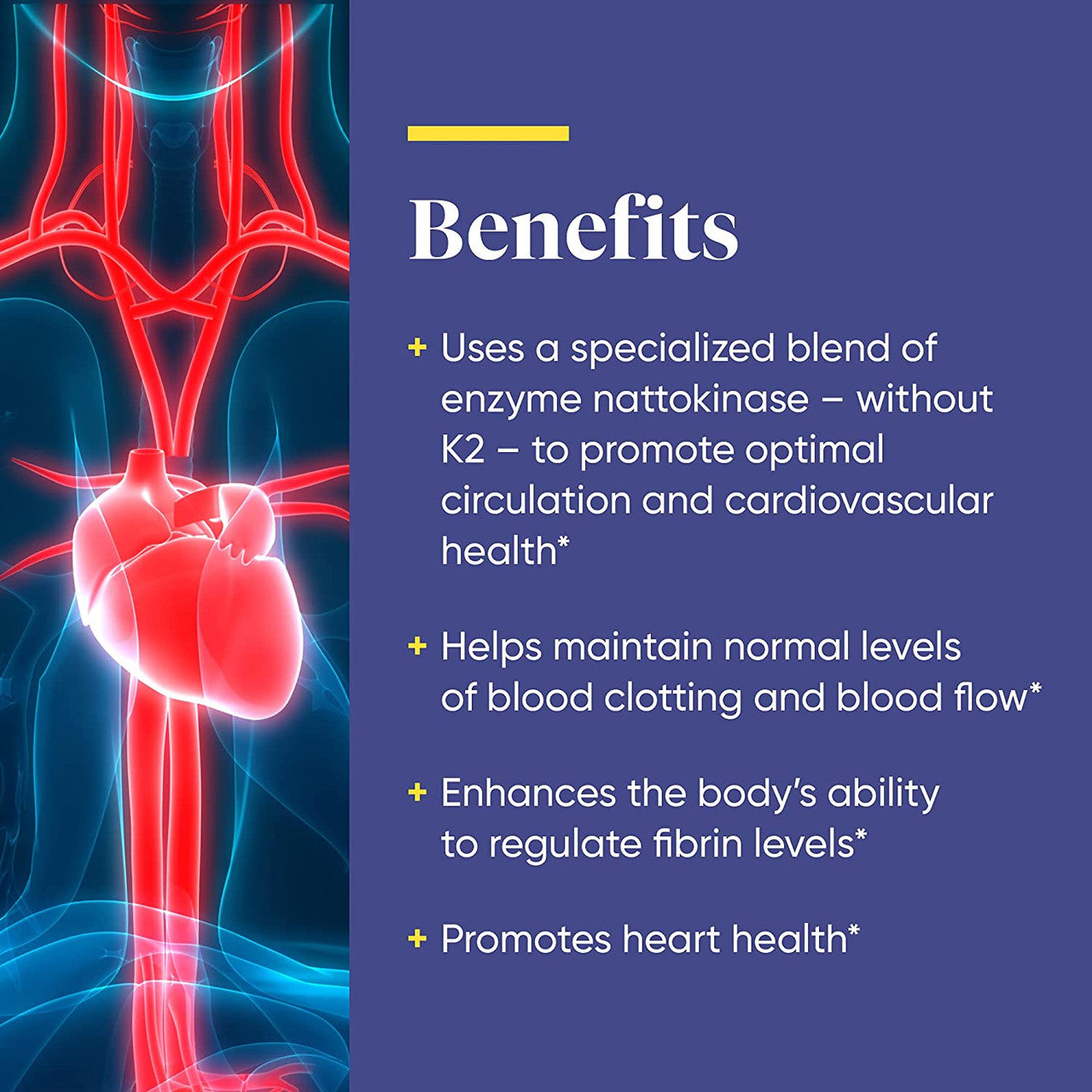 Enzymedica, Natto-K, Enzyme Supplement to Support Cardiovascular Health, Vegan, Kosher, 90 capsules (90 servings) - GOODSZON Discount Store