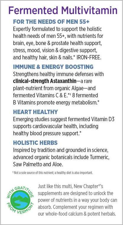 Every Man's 55+ One Daily Multivitamin By New Chapter - 48 Capsules - GOODSZON Discount Store