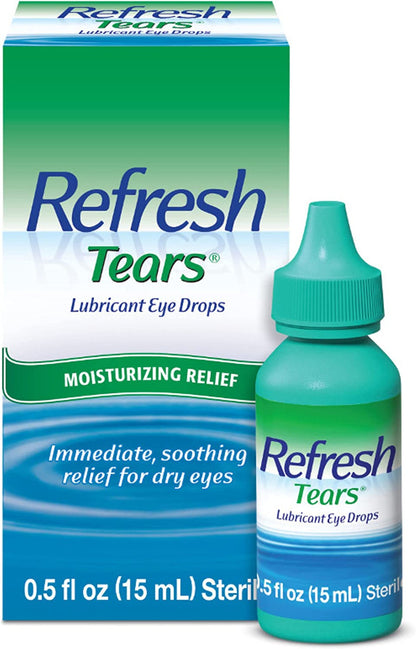 Refresh Tears Lubricant Eye Drops Preserved Tears, 1 Count, 15 mL - GOODSZON Discount Store