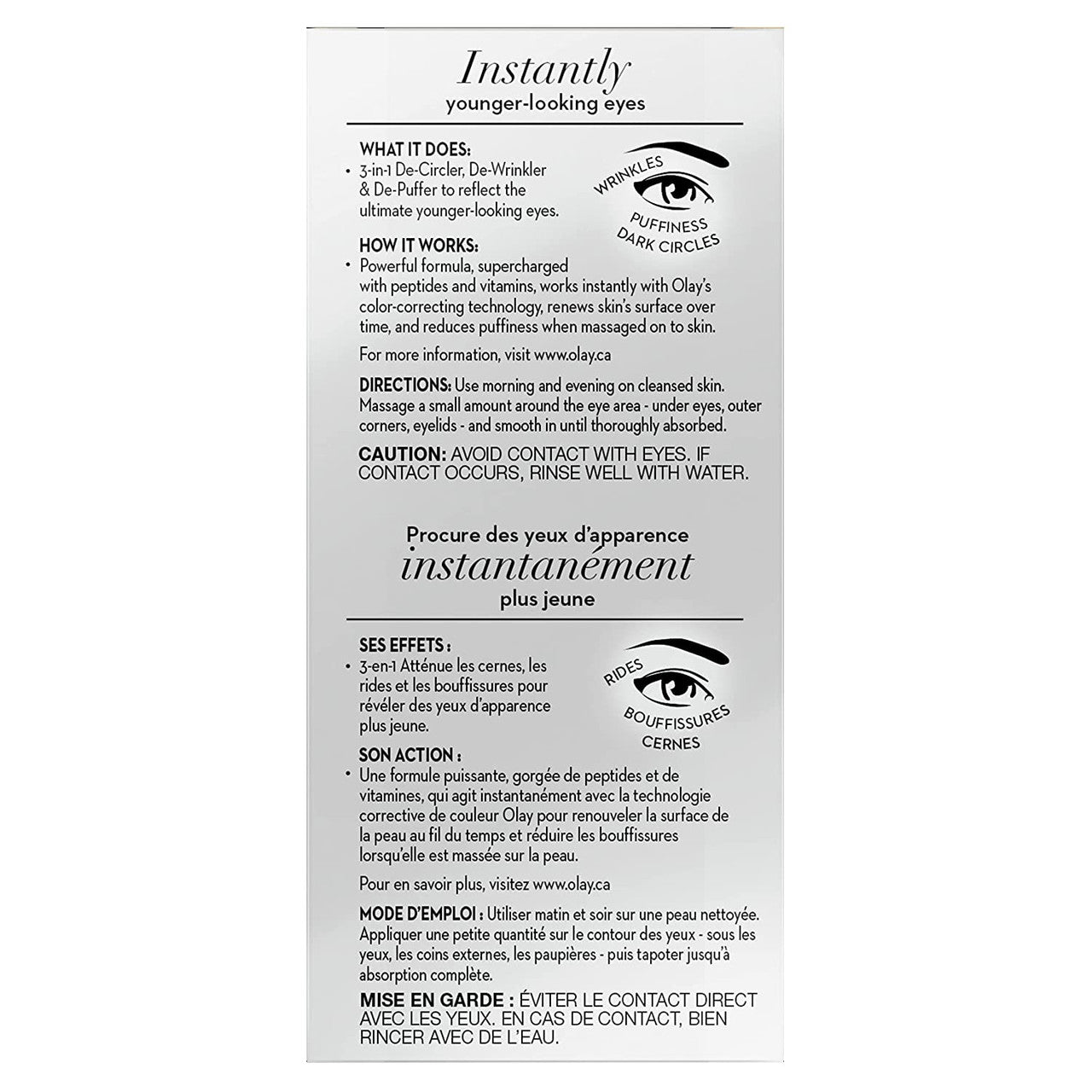 Olay Ultimate Eye Cream for Wrinkles, Puffy Eyes + Dark Circles, 0.4 fl oz - GOODSZON Discount Store