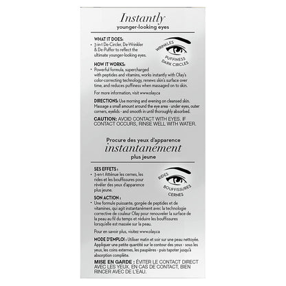 Olay Ultimate Eye Cream for Wrinkles, Puffy Eyes + Dark Circles, 0.4 fl oz - GOODSZON Discount Store